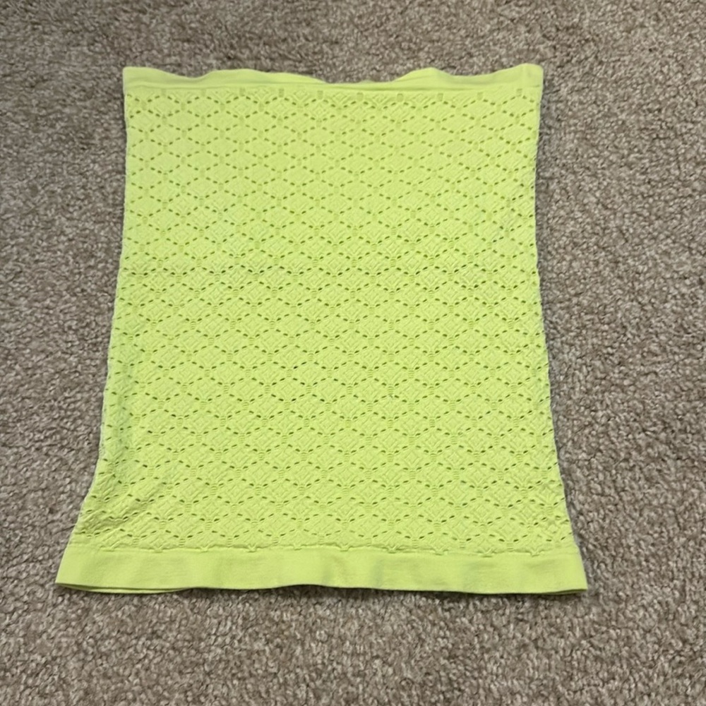 Selena Gomez Brand ‘Dream Out Loud’ Textured Light Green Mini Tube Top size med